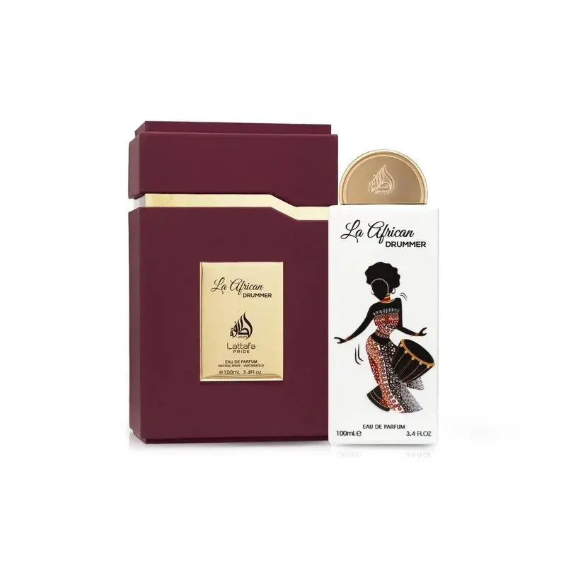 La Affrican Drummer - Elegancia Inspirada en África  Lattafa Pride Loweelo